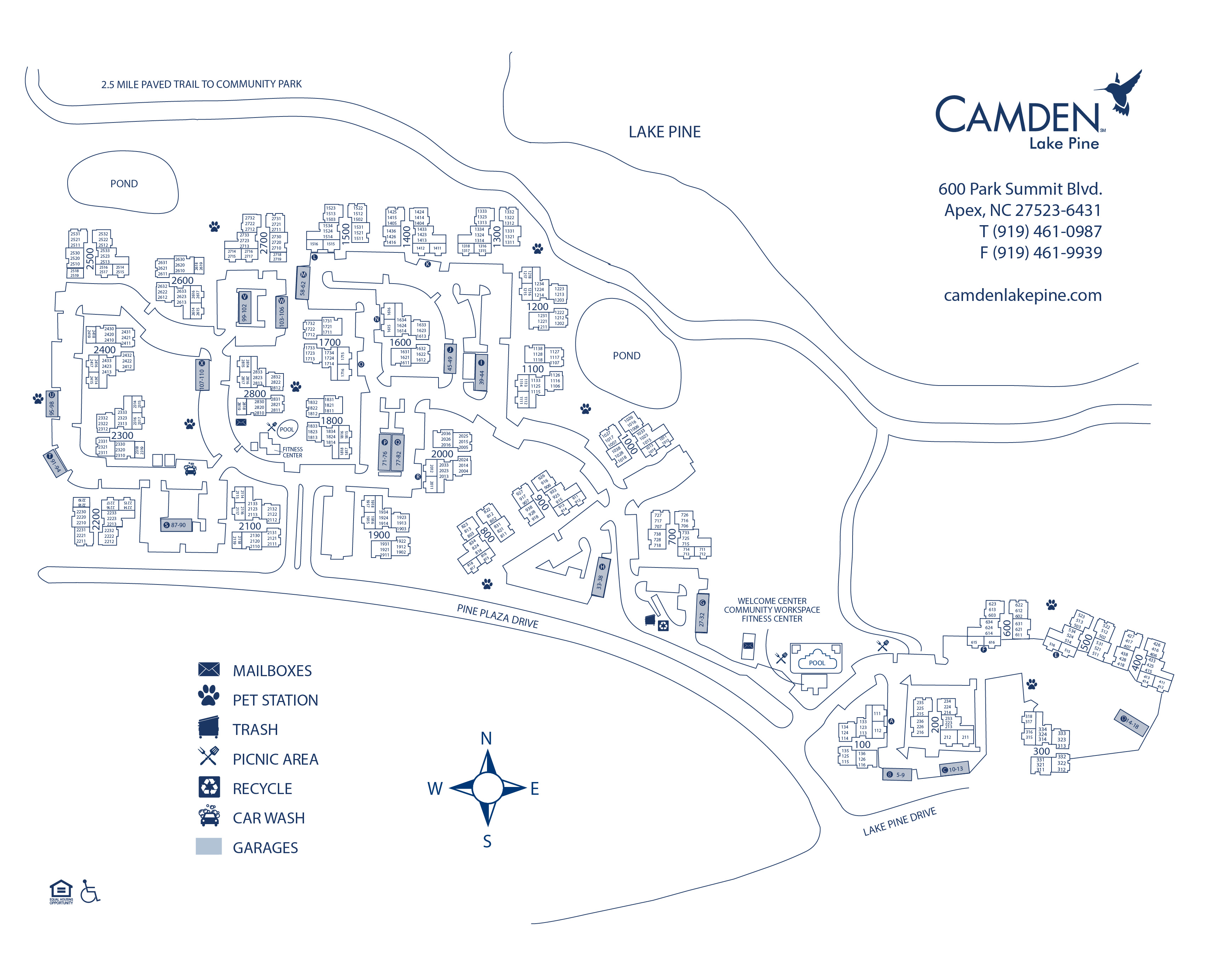 Apartments for Rent in Apex, NC Camden Lake Pine