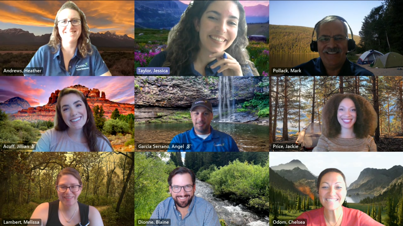 team members on a Microsoft teams call