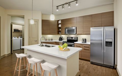 Open concept kitchen at Camden Lamar Heights in Austin, TX