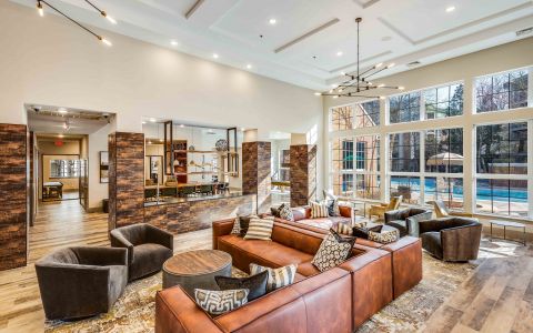Lobby at Camden Lansdowne Apartments in Lansdowne, Virginia