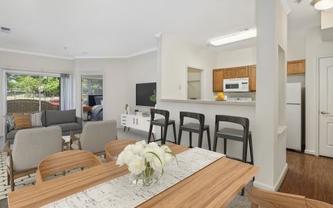 Open concept living at Camden Largo Town Center in Largo, Maryland
