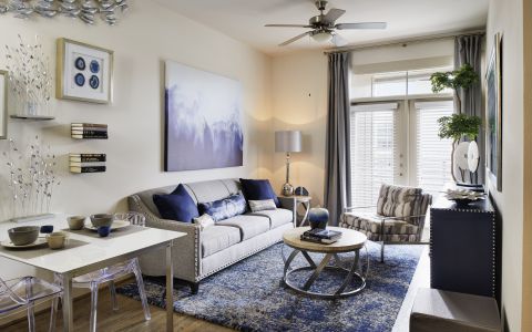 Living Room at Camden Lincoln Station Apartments in Lone Tree, CO