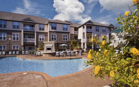 Outdoor Pool at Camden Manor Park in Raleigh, North Carolina