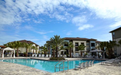 Pool at Camden Town Square Apartments in Orlando, FL