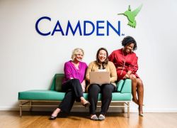 Camden women team members working together