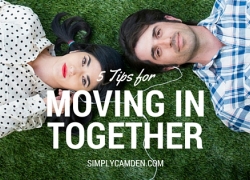 Read these tips to learn how to survive moving in together! Ideas for Moving In Together from Simply Camden