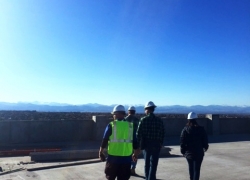 Rocky Mountain Views Camden Lincoln Station looking over the Rocky Mountains