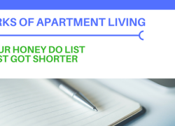 Perks of Apartment Living Honey Do List