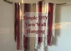 Simple DIY Yarn Wall Hanging Simple DIY yarn wall hanging how-to in 5 steps