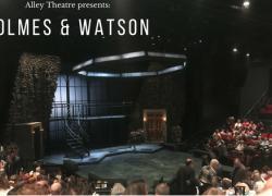 Holmes and Watson stage before performance Holmes and Watson stage before performance