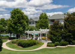 camden stockbridge pool and cabana surrounded by trees