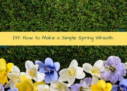 DIY: How to Make a Simple Spring Wreath DIY: How to Make a Simple Spring Wreath
