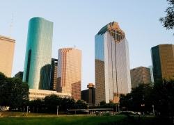 Downtown Houston in the hot humid sun and heat! 3 Cool Products to Survive the Houston Texas Summer!