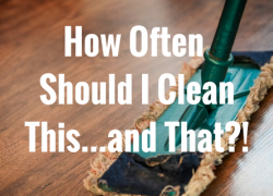 How Often Should I Clean This...and That?! How Often Should I Clean This...and That?!