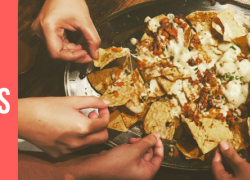 Plate of delicious nachos Header image with a plate of nachos