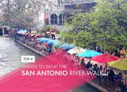 Restaurants off the San Antonio River Walk. Top 4 things to do at the San Antonio River Walk in Texas.