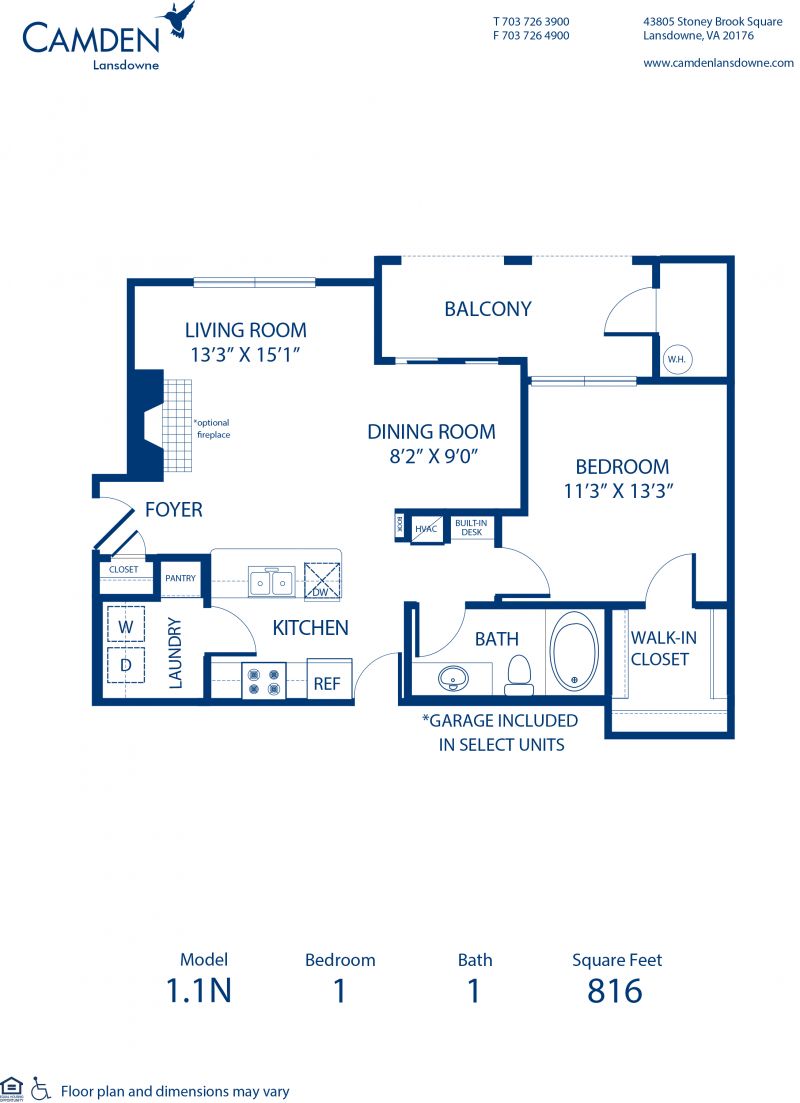 1, 2 & 3 Bedroom Apartments in Lansdowne, VA Camden