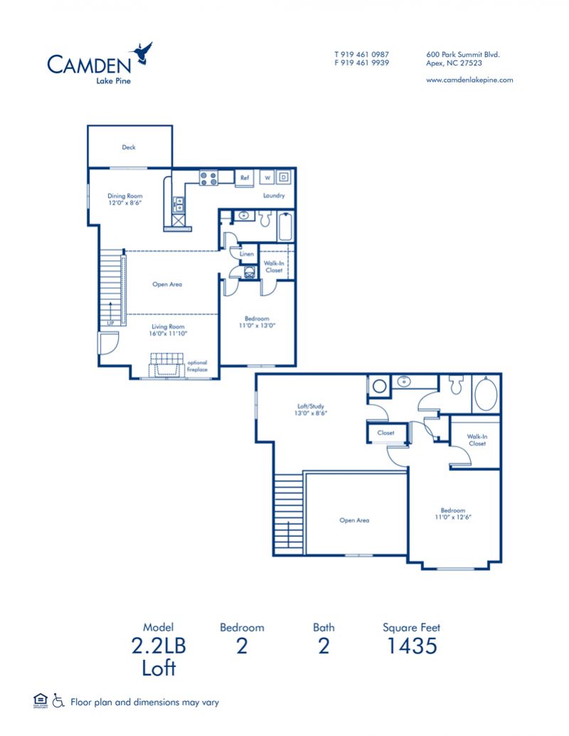 1, 2 & 3 Bedroom Apartments in Apex, NC Camden Lake Pine