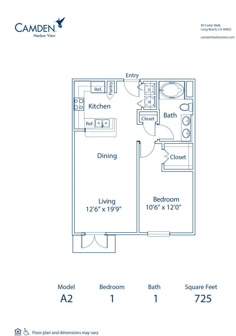 1, 2 & 3 Bedroom Apartments in Long Beach, CA - Camden ...