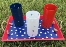 Easy DIY 4th of July Patriotic Candle Holders