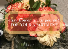 Try This Easy Flower Arrangement for an Apartment Easy Flower Arrangement for an Apartment