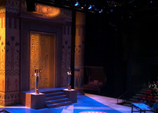 This photo was taken before the performance of Cleo at Alley Theater in Houston, Texas.