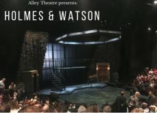 Holmes and Watson stage before performance Holmes and Watson stage before performance
