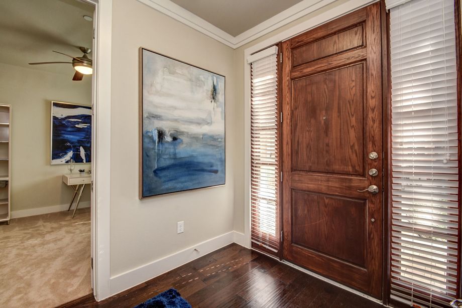 Private Entrance at Camden Highland Village townhomes in Houston, TX