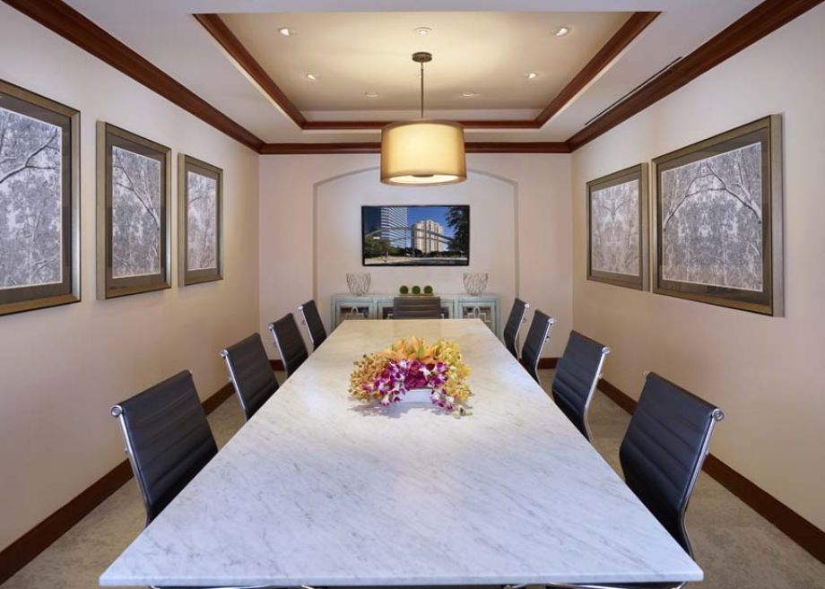 Executive Conference Center with Flat-Screen TV and Free WiFi at Camden Post Oak High Rise Luxury Apartments in Houston Galleria, Texas