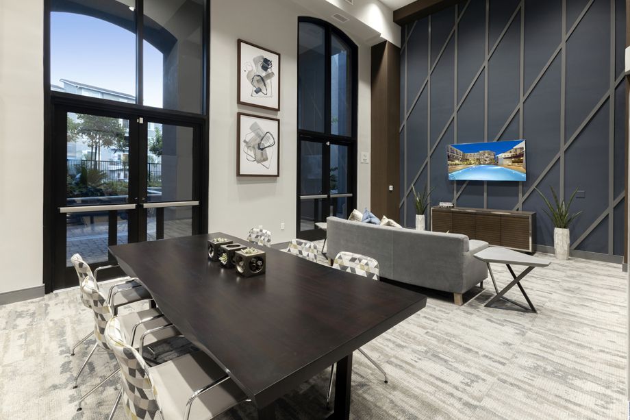 Lounge Area at Camden Harbor View Apartments in Long Beach, CA