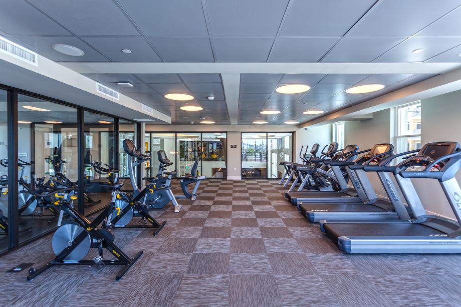 24-Hour, 2 Story Fitness Center at Camden Glendale apartments in Glendale, CA