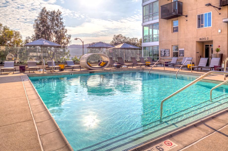 Swimming Pool with Amazing Views at Camden Glendale apartments in Glendale, CA
