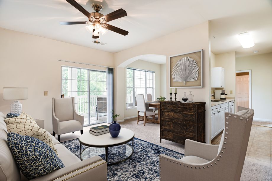 Living room at Camden Governors Village Apartments in Chapel Hill, NC