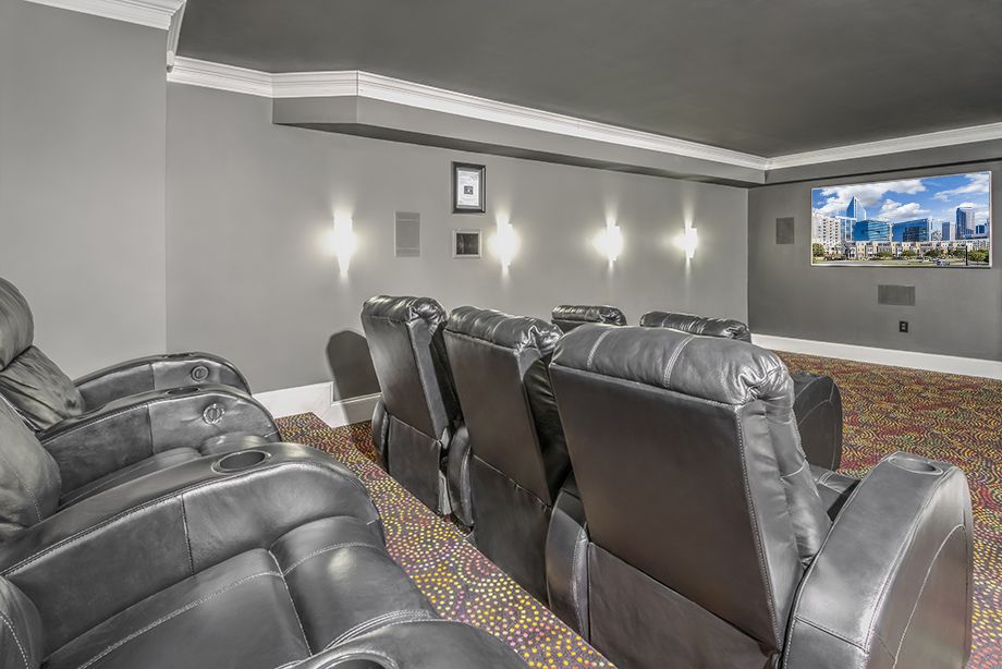 Media Room at Camden Grandview Townhomes in Charlotte, NC