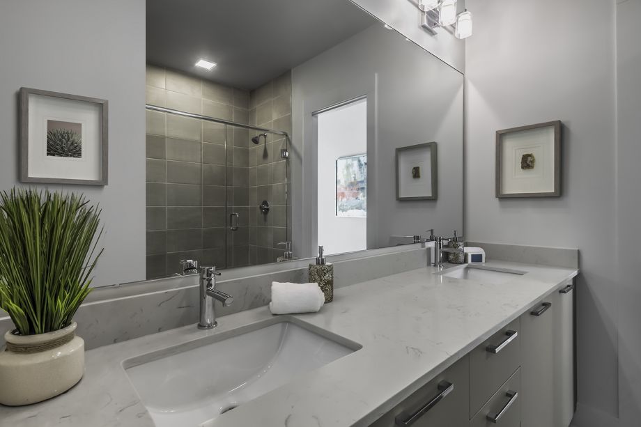 Bathroom at Camden Grandview Townhomes in Charlotte, NC