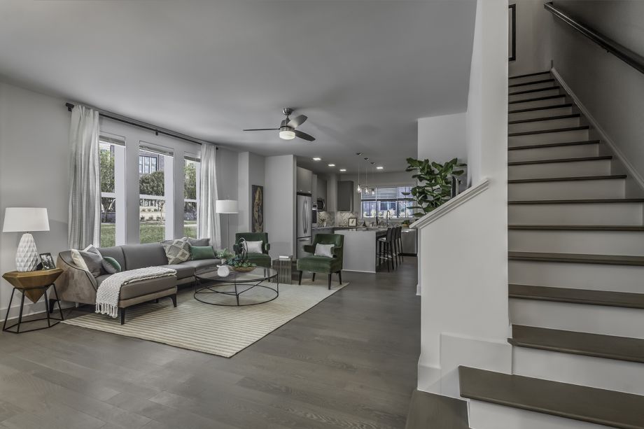 Stairwell at Camden Grandview Townhomes in Charlotte, NC
