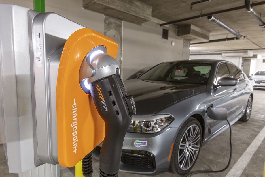 Car Charging Stations at Camden Harbor View Apartments in Long Beach, CA
