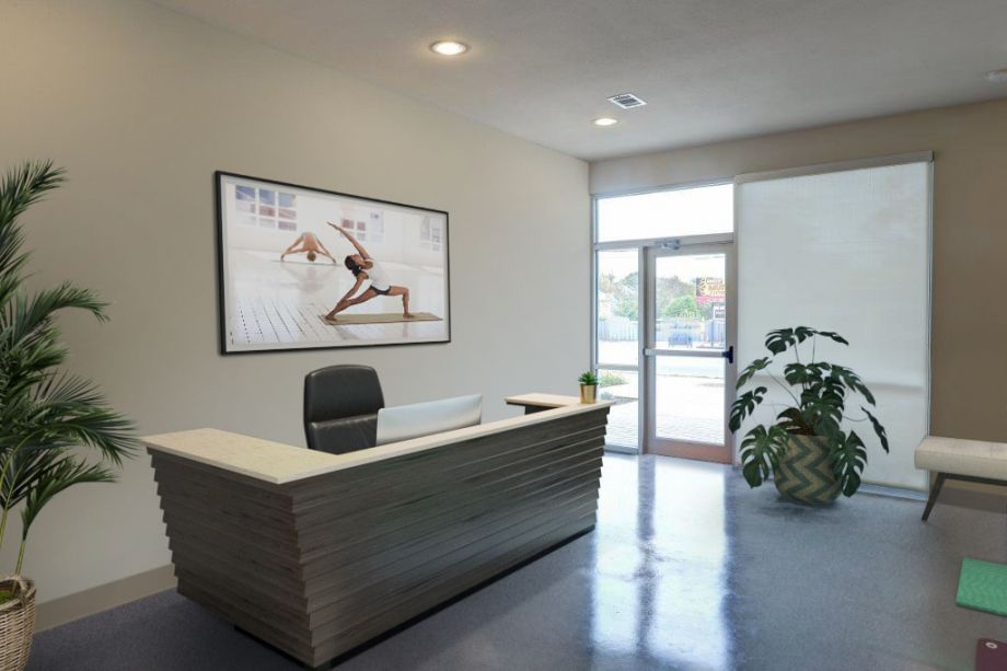 Yoga Live/Work Space Entrance at Camden Lamar Heights in Austin, TX