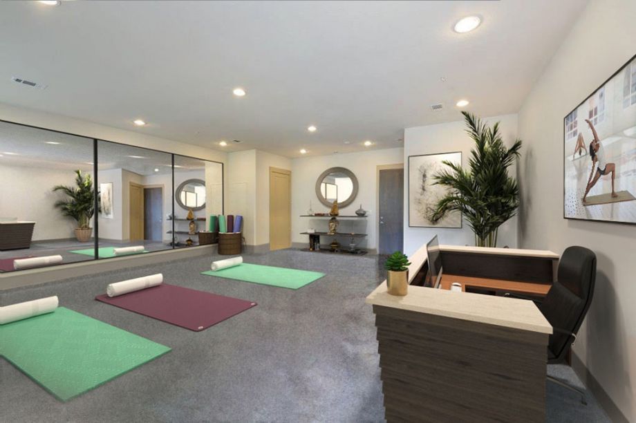 Yoga Live/Work Space at Camden Lamar Heights in Austin, TX