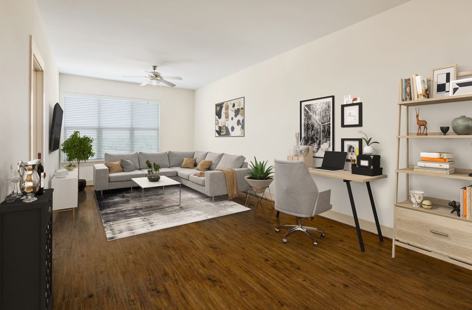 Living room at Camden Lamar Heights in Austin, TX