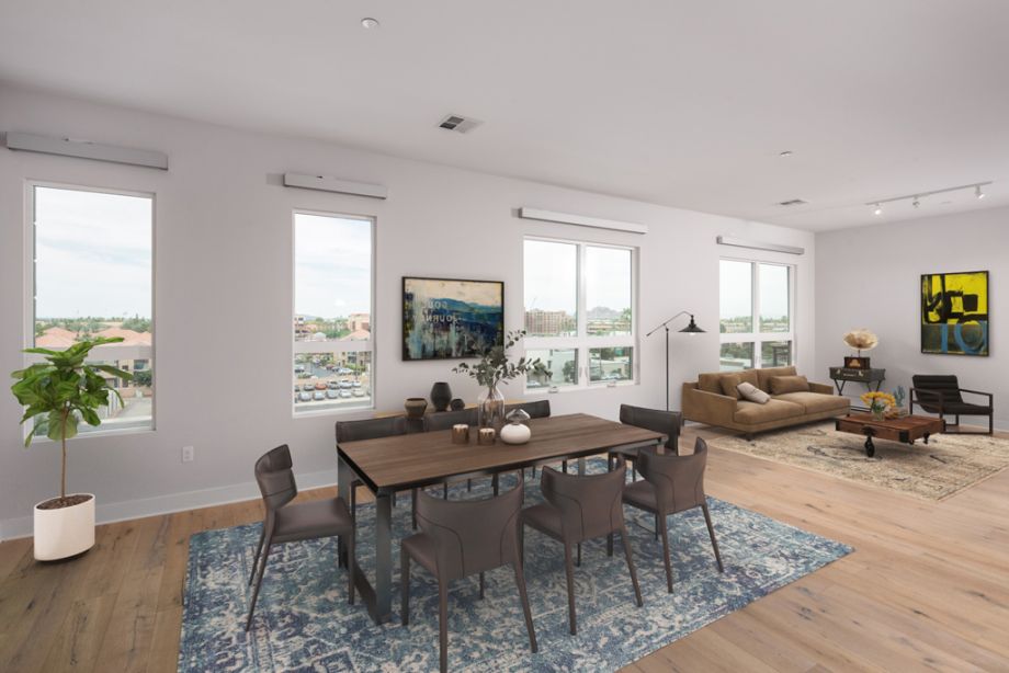 Penthouse Dining Area at Camden Old Town Scottsdale Apartments in Scottsdale, Arizona