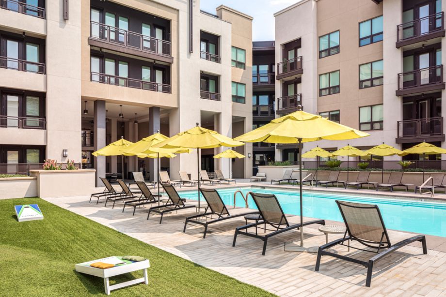 Swimming Pool with Lounge Chairs at Camden Old Town Scottsdale Apartments in Scottsdale, Arizona