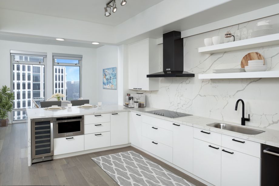 Penthouse Kitchen at Camden Post Oak Apartments in Houston, TX