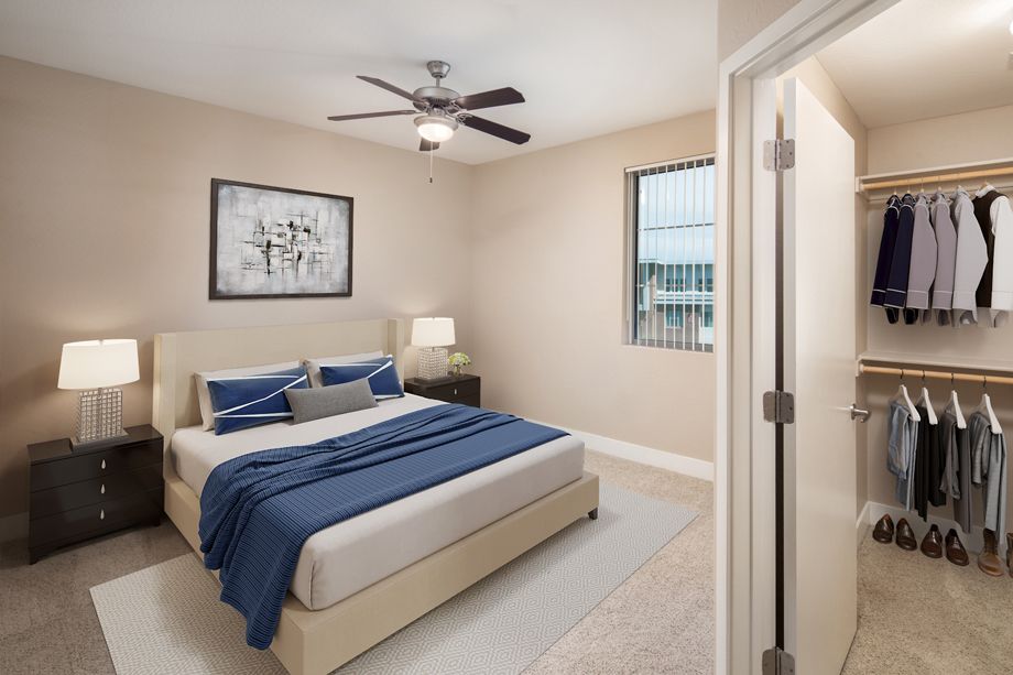 Penthouse Bedroom at Camden Sotelo Apartments in Tempe, Arizona