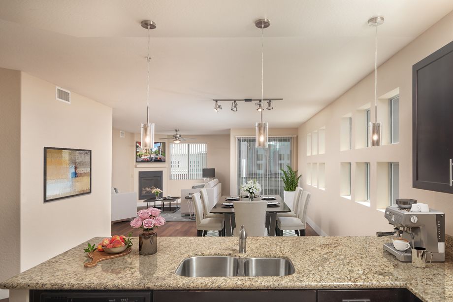 Penthouse Kitchen at Camden Sotelo Apartments in Tempe, Arizona