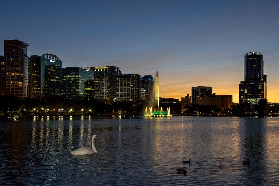 Nearby Lake Eola at Camden Thornton Park apartments in Orlando, FL