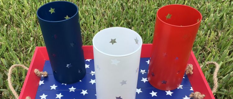 Easy DIY 4th of July Patriotic Candle Holders