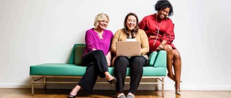 Camden women team members working together