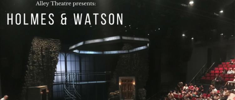 Holmes and Watson stage before performance Holmes and Watson stage before performance