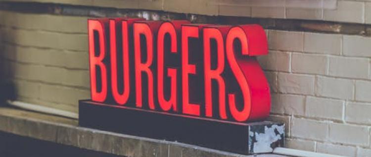 Burgers in Atlanta Burgers Sign